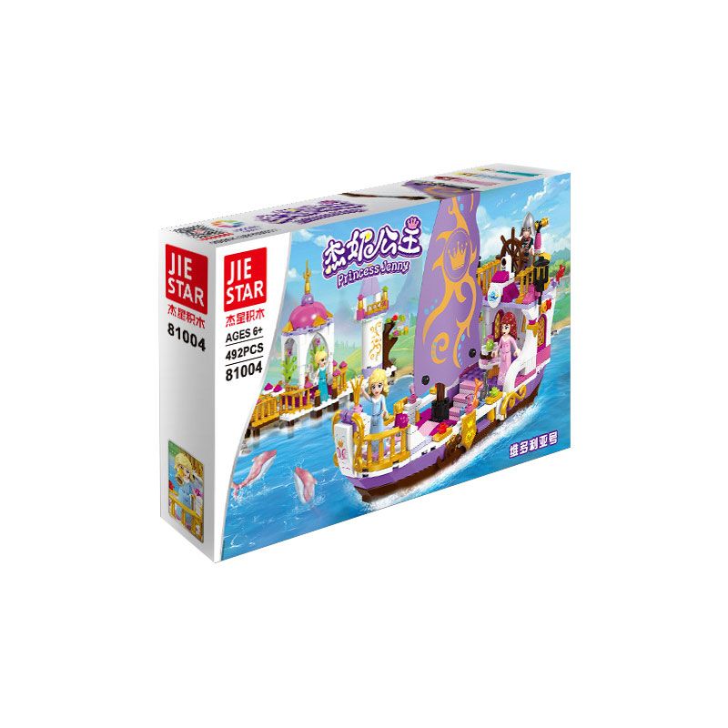 JIESTAR 81004 non  CÔNG CHÚA JENNY VICTORIA bộ đồ chơi xếp lắp ráp ghép mô hình Girl PRINCESS JENNY Con Gái 492 khối