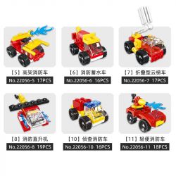 JIESTAR 22056 non  BIỆT KÍCH CHỮA CHÁY bộ đồ chơi xếp lắp ráp ghép mô hình 206 khối
