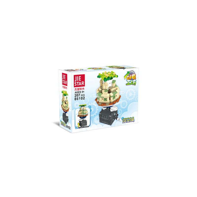 JIESTAR 86102 non  WORKSHOP SÁNG TẠO THÀNH PHỐ NỔI bộ đồ chơi xếp lắp ráp ghép mô hình Creator 207 khối