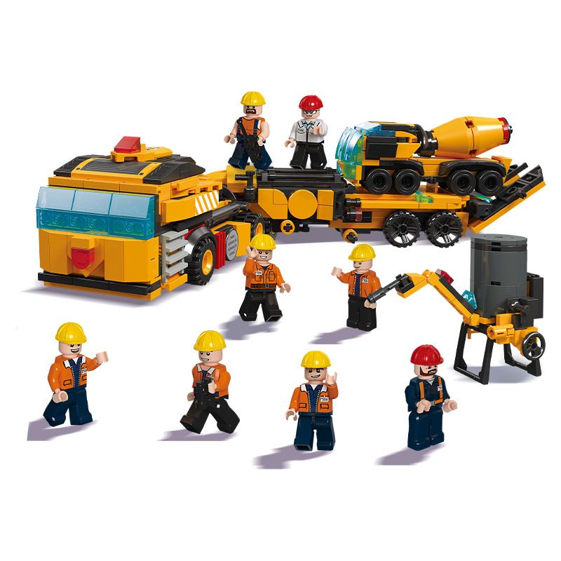 JIESTAR 51009 non Lego MÔ HÌNH DỰ ÁN GIẤC MƠ THÀNH PHỐ TOÀN CẦU 8 bộ đồ chơi xếp lắp ráp ghép mô hình City 658 khối