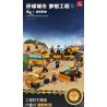 JIESTAR 51009 non  MÔ HÌNH DỰ ÁN GIẤC MƠ THÀNH PHỐ TOÀN CẦU 8 bộ đồ chơi xếp lắp ráp ghép mô hình City 658 khối