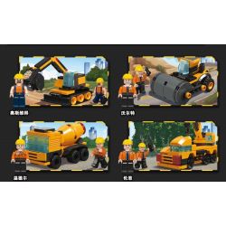 JIESTAR 51009 non  MÔ HÌNH DỰ ÁN GIẤC MƠ THÀNH PHỐ TOÀN CẦU 8 bộ đồ chơi xếp lắp ráp ghép mô hình City 658 khối