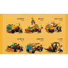 JIESTAR 51009 non  MÔ HÌNH DỰ ÁN GIẤC MƠ THÀNH PHỐ TOÀN CẦU 8 bộ đồ chơi xếp lắp ráp ghép mô hình City 658 khối