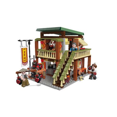 JIESTAR 89004 non  TRUNG QUỐC THỊNH VƯỢNG NHÀ MÁY RƯỢU SHILI bộ đồ chơi xếp lắp ráp ghép mô hình Historical 730 khối