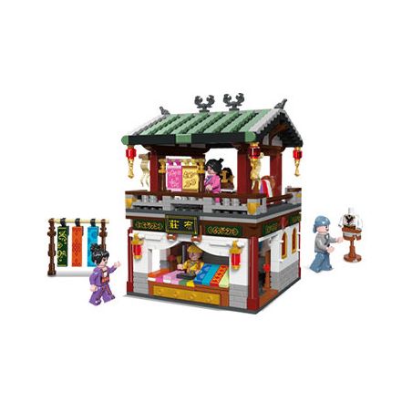 JIESTAR 89003 non  TRUNG QUỐC THỊNH VƯỢNG GIANG NAM BỐ TRANG bộ đồ chơi xếp lắp ráp ghép mô hình Historical 673 khối