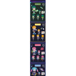 JIESTAR 87305-2 non  LIÊN MINH BIG HEAD NỮ THẦN TRÒ CHƠI ĐIỆN TỬ AHRI bộ đồ chơi xếp lắp ráp ghép mô hình Movie & Game Phim Và Trò Chơi 349 khối