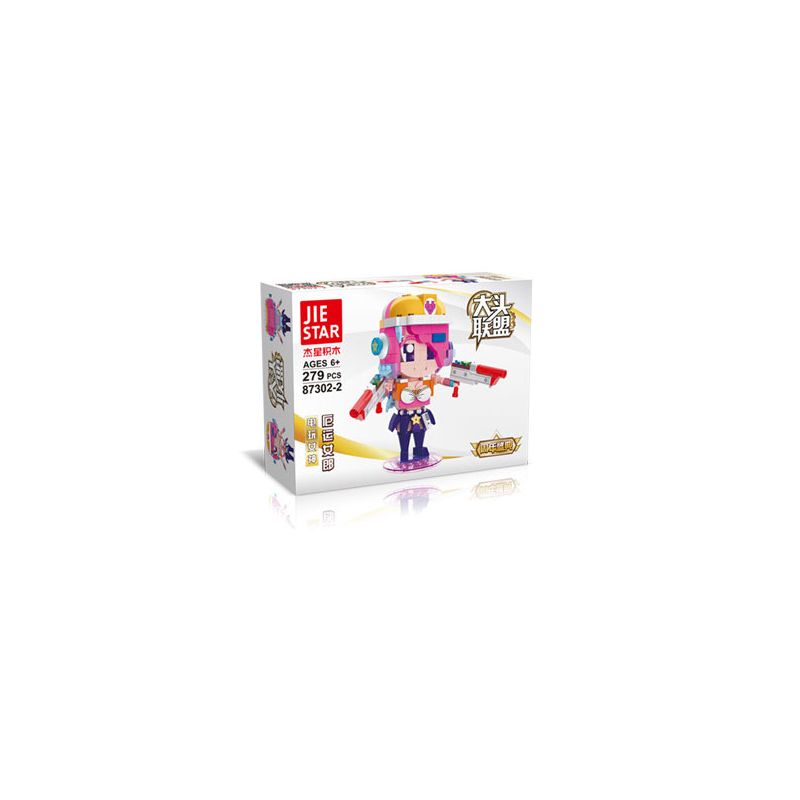 JIESTAR 87302-2 non  LIÊN MINH BIG HEAD NỮ THẦN TRÒ CHƠI ĐIỆN TỬ LADY DOOM bộ đồ chơi xếp lắp ráp ghép mô hình Movie & Game Phim Và Trò Chơi 279 khối
