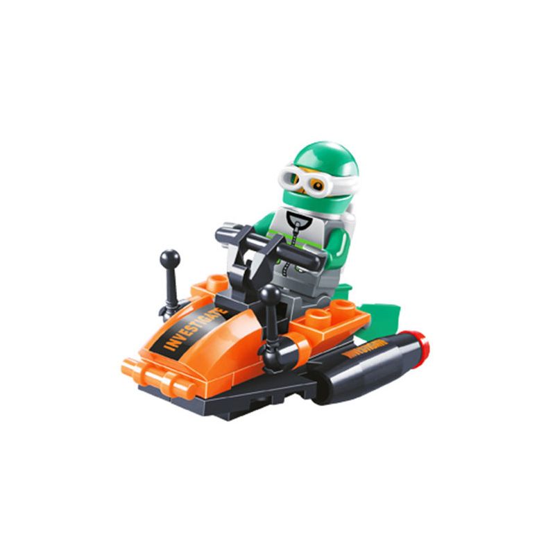 JIESTAR 24004 non Lego QUAN SÁT ĐÁY BIỂN bộ đồ chơi xếp lắp ráp ghép mô hình City Thành Phố 34 khối