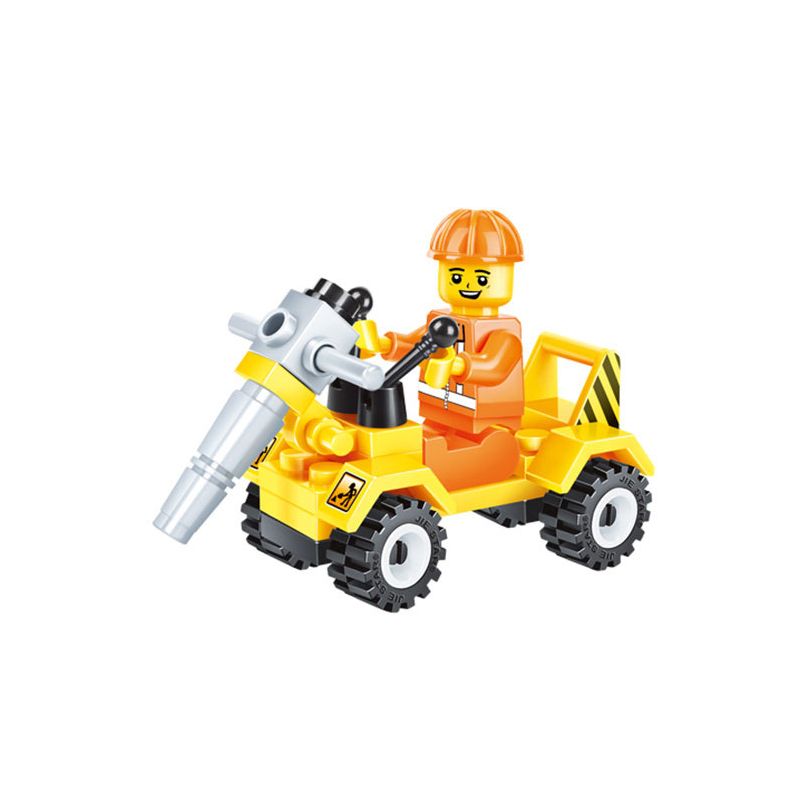 JIESTAR 21004 non Lego KHOAN ĐẤT bộ đồ chơi xếp lắp ráp ghép mô hình City Thành Phố 35 khối