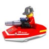 JIESTAR 22003 non  THUYỀN CỨU HỎA bộ đồ chơi xếp lắp ráp ghép mô hình City Thành Phố 23 khối