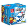 JIESTAR 20018 non  THUYỀN CẢNH SÁT MINI bộ đồ chơi xếp lắp ráp ghép mô hình City Thành Phố 22 khối