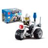 JIESTAR 20003 non  XE BA BÁNH CỦA CẢNH SÁT bộ đồ chơi xếp lắp ráp ghép mô hình City Thành Phố 27 khối