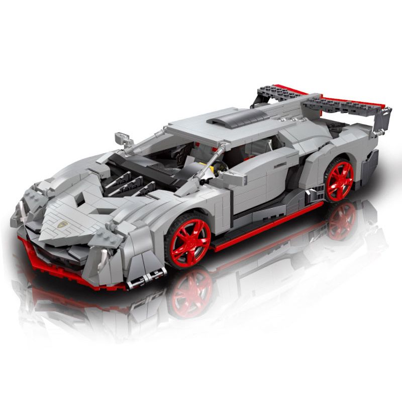 JIESTAR 92007 non Lego XE THỂ THAO LAMBORGHINI VENENO tỷ lệ 1:14 bộ đồ chơi xếp lắp ráp ghép mô hình Creator VENENE Sáng Tạo 1434 khối