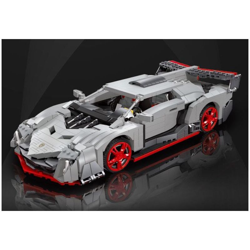 JIESTAR 92007 non  XE THỂ THAO LAMBORGHINI VENENO tỷ lệ 1:14 bộ đồ chơi xếp lắp ráp ghép mô hình Creator VENENE Sáng Tạo 1434 khối