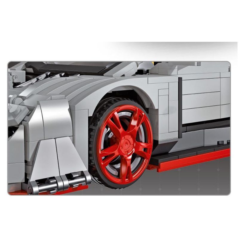 JIESTAR 92007 non  XE THỂ THAO LAMBORGHINI VENENO tỷ lệ 1:14 bộ đồ chơi xếp lắp ráp ghép mô hình Creator VENENE Sáng Tạo 1434 khối