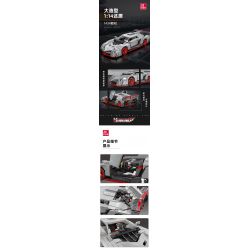 JIESTAR 92007 non  XE THỂ THAO LAMBORGHINI VENENO tỷ lệ 1:14 bộ đồ chơi xếp lắp ráp ghép mô hình Creator VENENE Sáng Tạo 1434 khối