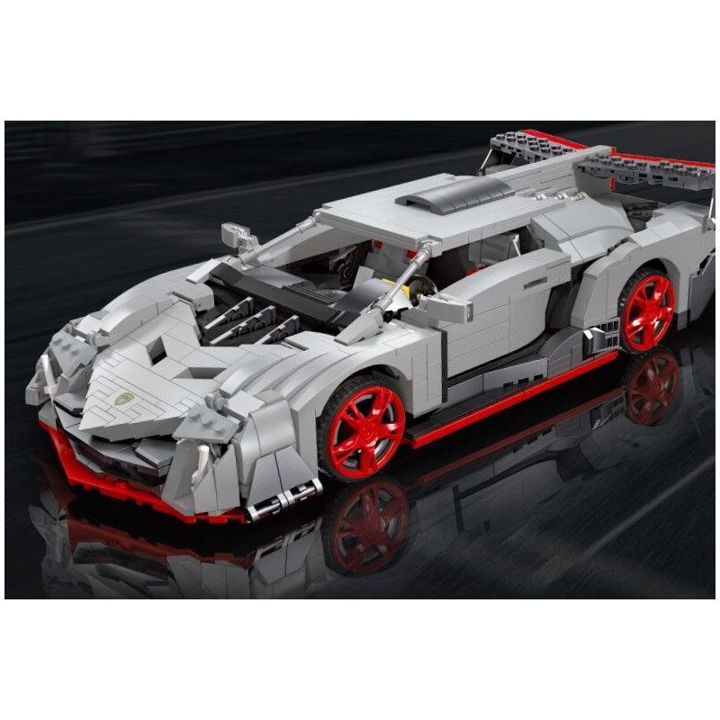 JIESTAR 92007 non  XE THỂ THAO LAMBORGHINI VENENO tỷ lệ 1:14 bộ đồ chơi xếp lắp ráp ghép mô hình Creator VENENE Sáng Tạo 1434 khối