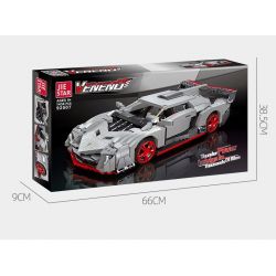JIESTAR 92007 non  XE THỂ THAO LAMBORGHINI VENENO tỷ lệ 1:14 bộ đồ chơi xếp lắp ráp ghép mô hình Creator VENENE Sáng Tạo 1434 khối