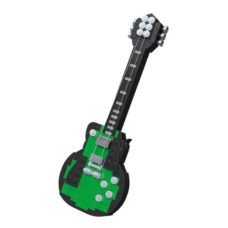JIESTAR 87501 non  ĐÀN GUITAR ĐIỆN bộ đồ chơi xếp lắp ráp ghép mô hình Creator Sáng Tạo 215 khối