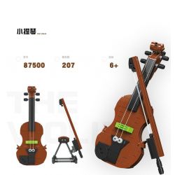JIESTAR 87501 non  ĐÀN GUITAR ĐIỆN bộ đồ chơi xếp lắp ráp ghép mô hình Creator Sáng Tạo 215 khối
