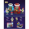 JIESTAR 87002 non  CÂU LẠC BỘ TRÒ CHƠI ĐIỆN TỬ 4 LOẠI bộ đồ chơi xếp lắp ráp ghép mô hình City Thành Phố 764 khối
