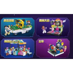 JIESTAR 87001 non  CÂU LẠC BỘ TRÒ CHƠI ĐIỆN TỬ 4 LOẠI bộ đồ chơi xếp lắp ráp ghép mô hình City Thành Phố 777 khối