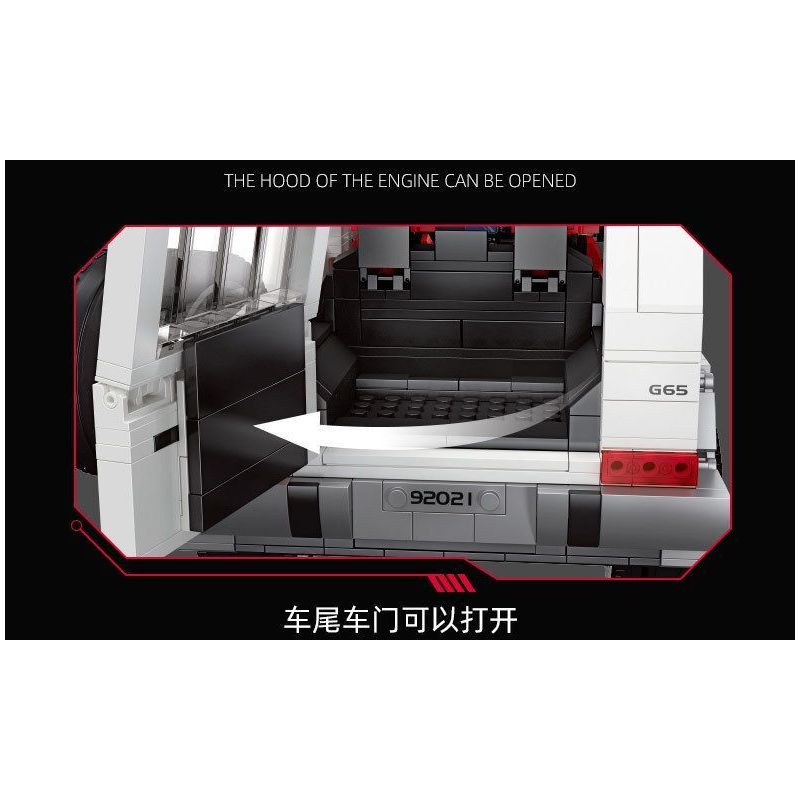 JIESTAR 92021 non  XE ĐỊA HÌNH G63 tỷ lệ 1:14 bộ đồ chơi xếp lắp ráp ghép mô hình Creator Sáng Tạo 1604 khối