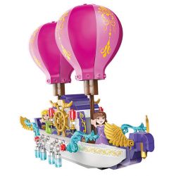 COGO 13294 non  CÔNG CHÚA PHÉP THUẬT PHI THUYỀN DIỆU CỦA bộ đồ chơi xếp lắp ráp ghép mô hình Girl FAIRY Con Gái 358 khối