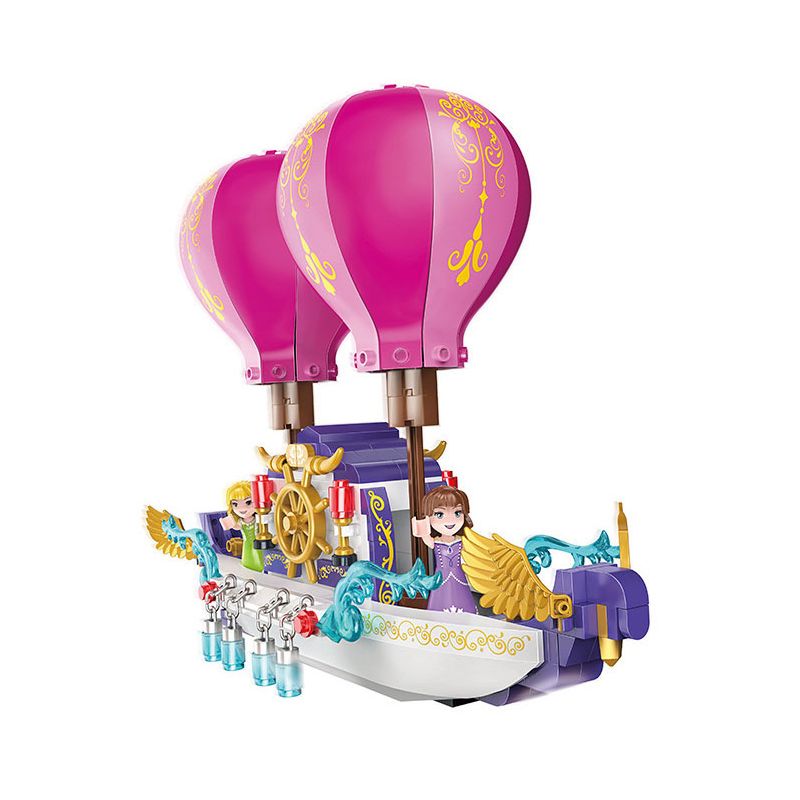 COGO 13294 non  CÔNG CHÚA PHÉP THUẬT PHI THUYỀN DIỆU CỦA bộ đồ chơi xếp lắp ráp ghép mô hình Girl FAIRY Con Gái 358 khối