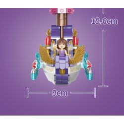 COGO 13294 non  CÔNG CHÚA PHÉP THUẬT PHI THUYỀN DIỆU CỦA bộ đồ chơi xếp lắp ráp ghép mô hình Girl FAIRY Con Gái 358 khối