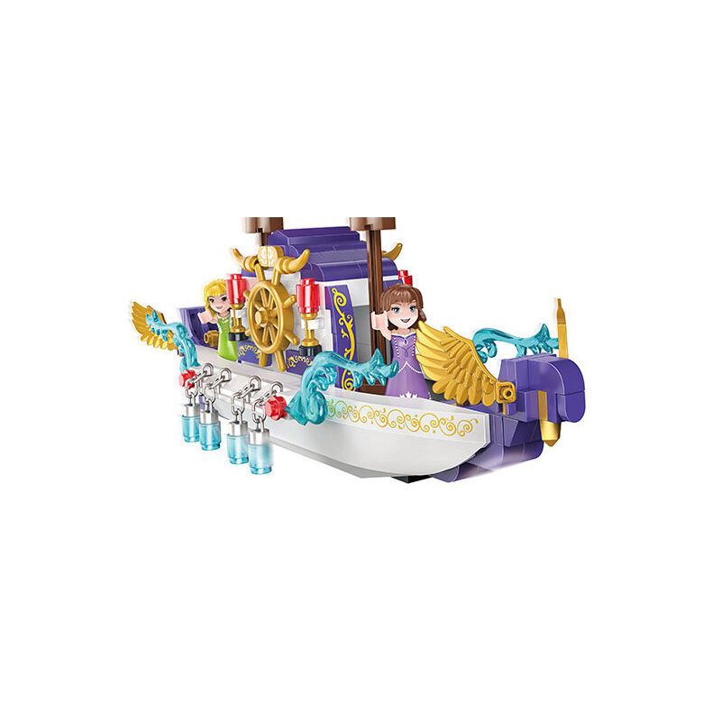 COGO 13294 non  CÔNG CHÚA PHÉP THUẬT PHI THUYỀN DIỆU CỦA bộ đồ chơi xếp lắp ráp ghép mô hình Girl FAIRY Con Gái 358 khối