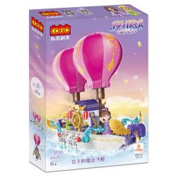 COGO 13294 non  CÔNG CHÚA PHÉP THUẬT PHI THUYỀN DIỆU CỦA bộ đồ chơi xếp lắp ráp ghép mô hình Girl FAIRY Con Gái 358 khối