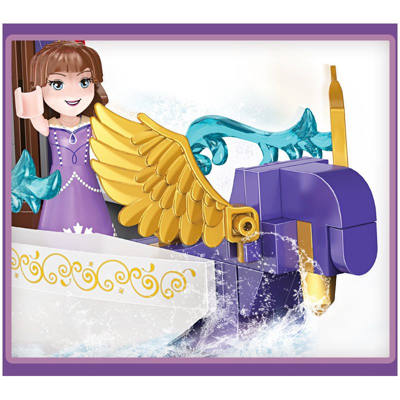 COGO 13294 non  CÔNG CHÚA PHÉP THUẬT PHI THUYỀN DIỆU CỦA bộ đồ chơi xếp lắp ráp ghép mô hình Girl FAIRY Con Gái 358 khối