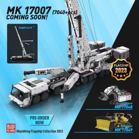MouldKing 17007 17008 Mould King 17007 17008 non  LIEBHERR LTM 11200 bộ đồ chơi xếp lắp ráp ghép mô hình  RC LIEBHERR LTM 11200 Kỹ Thuật Công Nghệ Cao Mô Hình Phương Tiện 8506 khối