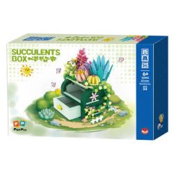 ZHEGAO 663004 non  RƯƠNG KHO BÁU MỌNG NƯỚC bộ đồ chơi xếp lắp ráp ghép mô hình Creator SUCCULENT BOX Sáng Tạo 867 khối