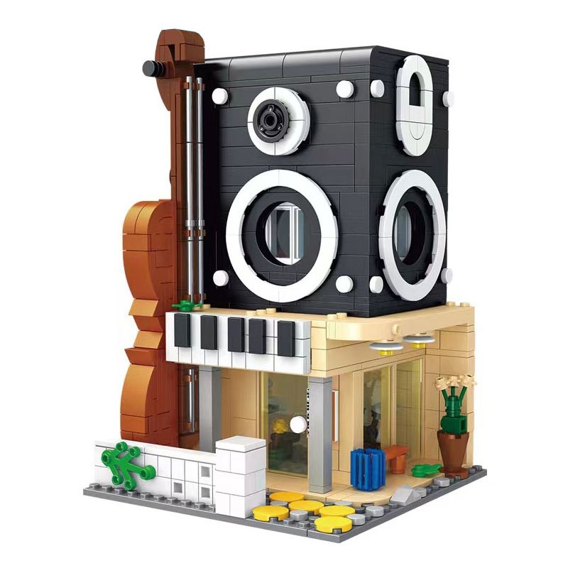 FORANGE FC8510 8510 non  NGÔI NHÀ MƠ ƯỚC PHÒNG NHẠC CỤ bộ đồ chơi xếp lắp ráp ghép mô hình Girl DREAM COTTAGE Con Gái 746 khối