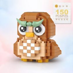 LOZ 8612 non  CON CÚ bộ đồ chơi xếp lắp ráp ghép mô hình OWL 180 khối