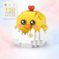 LOZ 8611 non  GÀ CON bộ đồ chơi xếp lắp ráp ghép mô hình CHICK 150 khối