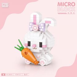 LOZ 8610 non  CON THỎ bộ đồ chơi xếp lắp ráp ghép mô hình RABBIT 170 khối