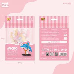 LOZ 8607 non  CÁ HEO bộ đồ chơi xếp lắp ráp ghép mô hình DOLPHIN 150 khối