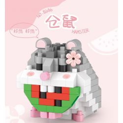 LOZ 8606 non  CHUỘT ĐỒNG bộ đồ chơi xếp lắp ráp ghép mô hình HAMSTER 170 khối