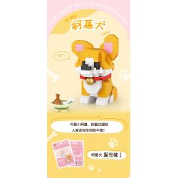LOZ 8605 non  CORGI bộ đồ chơi xếp lắp ráp ghép mô hình 160 khối