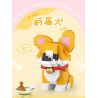 LOZ 8605 non  CORGI bộ đồ chơi xếp lắp ráp ghép mô hình 160 khối
