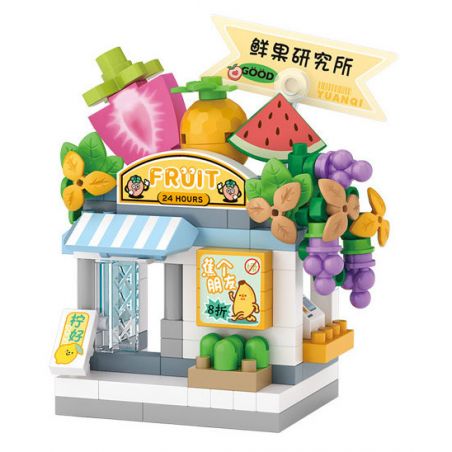 LOZ 8603 non  CỬA HÀNG TRÁI CÂY TƯƠI bộ đồ chơi xếp lắp ráp ghép mô hình FRESH FRUIT SHOP