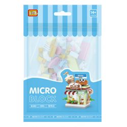 LOZ 8602 non  QUÁN CÀ PHÊ bộ đồ chơi xếp lắp ráp ghép mô hình COFFEE SHOP 120 khối