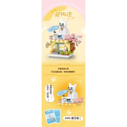 LOZ 8601 non  CỬA HÀNG THÚ CƯNG bộ đồ chơi xếp lắp ráp ghép mô hình PET SHOP 120 khối