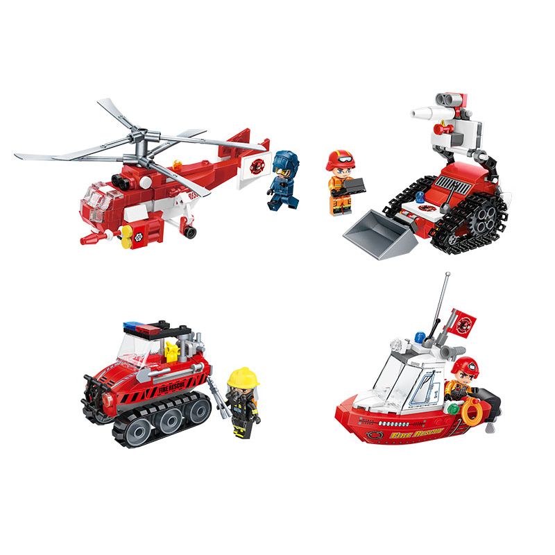 QMAN ENLIGHTEN KEEPPLEY 12026 non Lego MÔ HÌNH FLAME PIONEER 4 bộ đồ chơi xếp lắp ráp ghép mô hình City Thành Phố