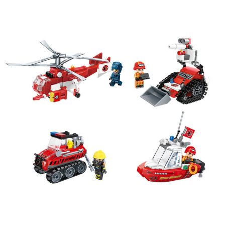 QMAN ENLIGHTEN KEEPPLEY 12026 non  MÔ HÌNH FLAME PIONEER 4 bộ đồ chơi xếp lắp ráp ghép mô hình City Thành Phố