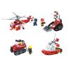 QMAN ENLIGHTEN KEEPPLEY 12026 non  MÔ HÌNH FLAME PIONEER 4 bộ đồ chơi xếp lắp ráp ghép mô hình City Thành Phố