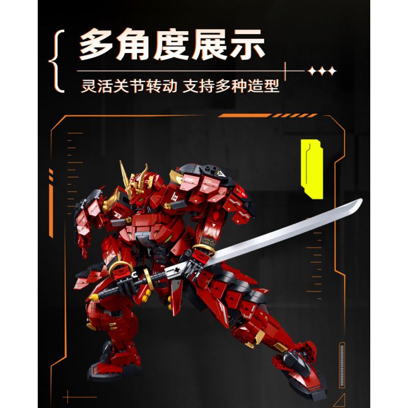 SLUBAN M38-B1183 B1183 1183 M38B1183 38-B1183 non  MOBILE CITY ALPHA KAI SAMURAI THIẾT GIÁP HẠNG NẶNG bộ đồ chơi xếp lắp ráp ghép mô hình Movie & Game SNOW MIRAGE Phim Và Trò Chơi 923 khối